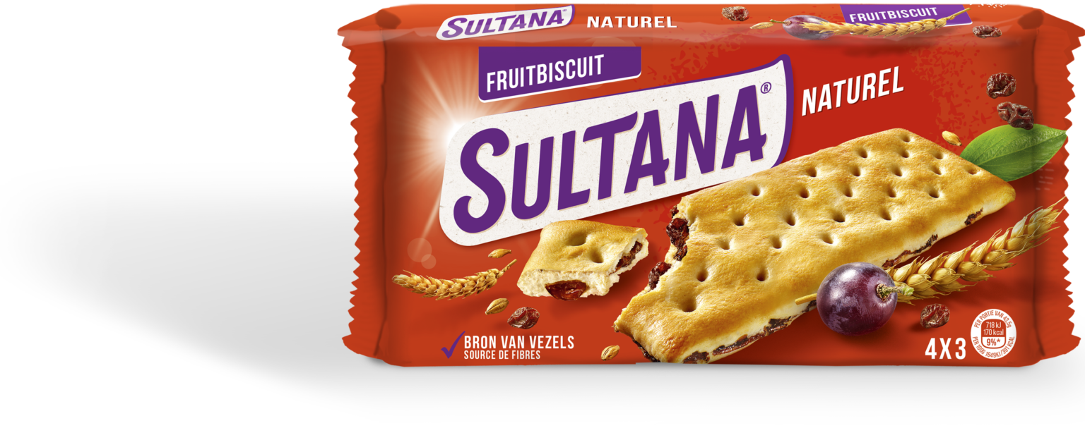 Sultana Fruitbiscuit Naturel 4x3 front Sultana