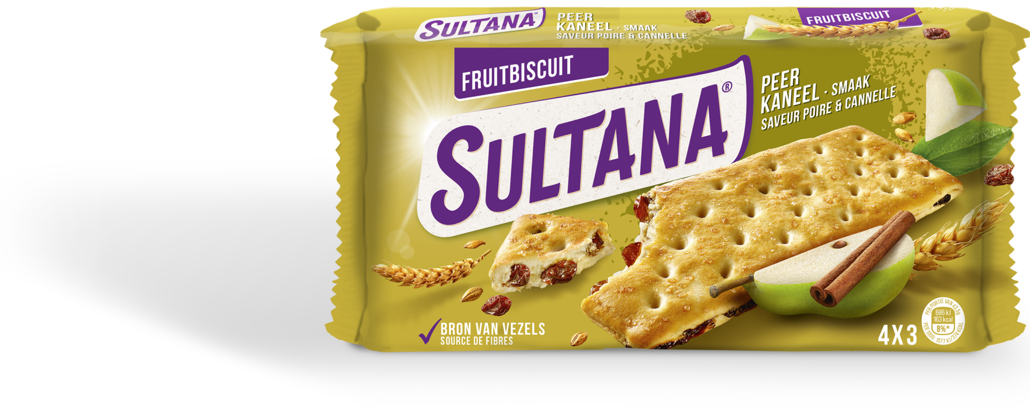 Sultana Fruitbiscuit Peer 4x3 front Sultana